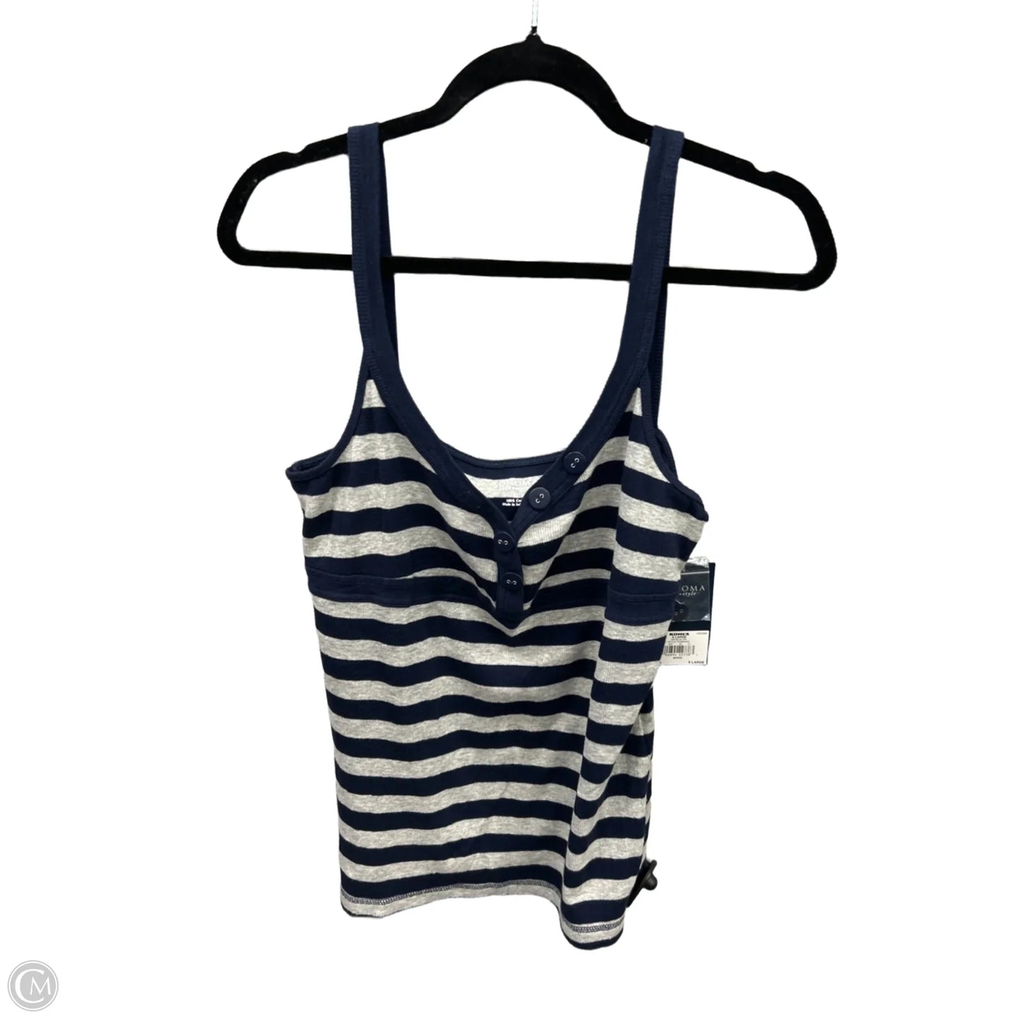 Top Cami By Sonoma In Striped Pattern, Size: Xl