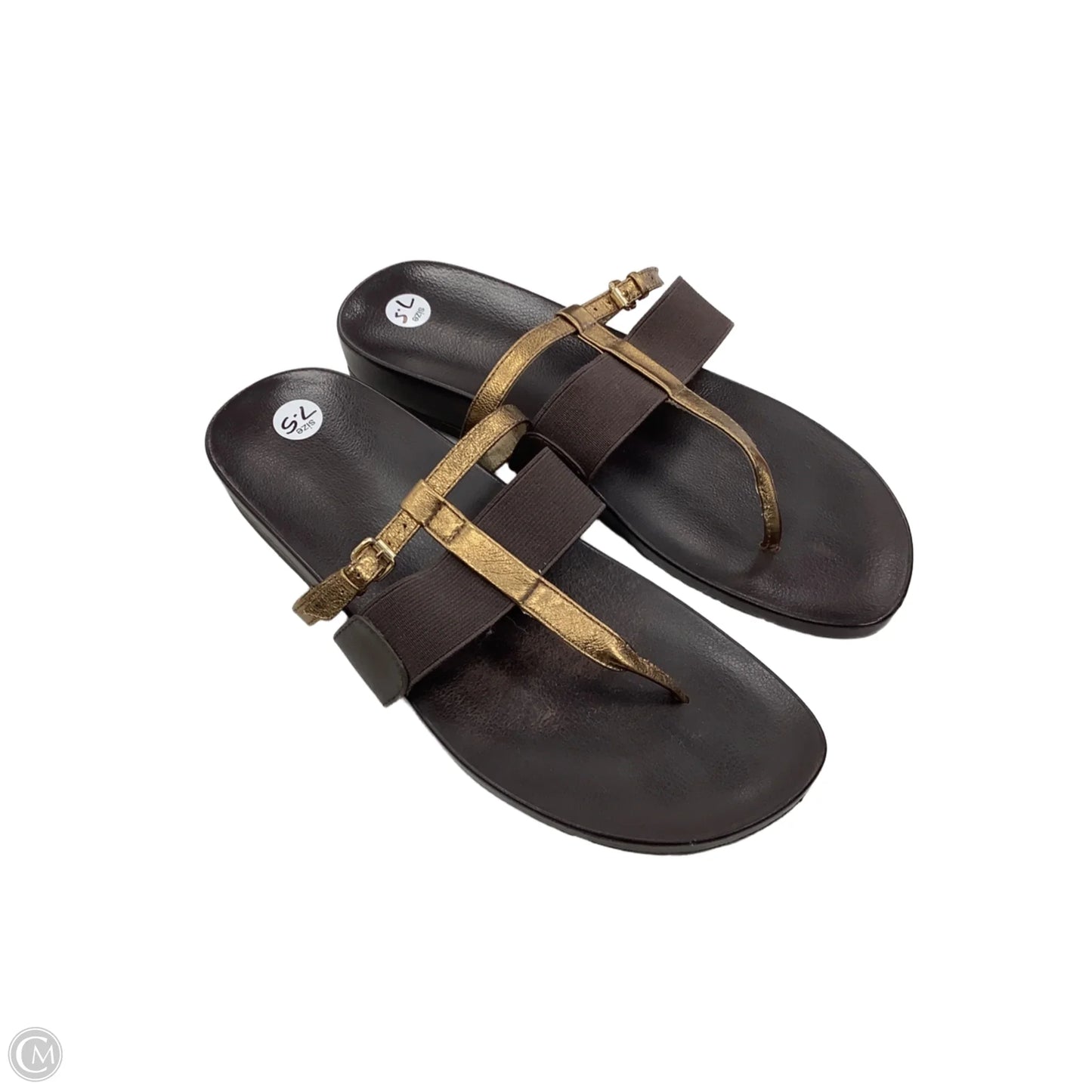 Sandals Flats By Simply Vera In Brown, Size: 7.5