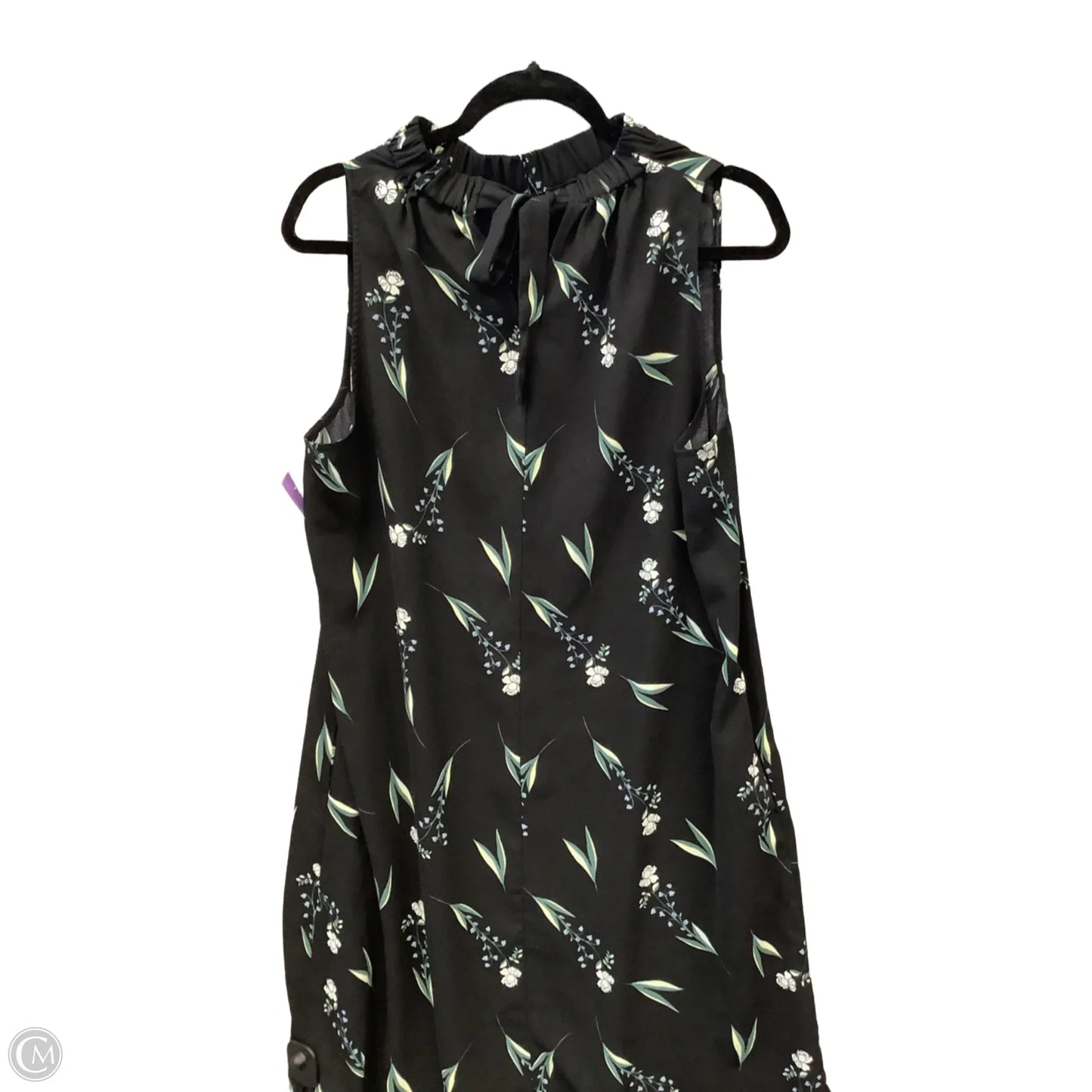 Dress Casual Midi By Apt 9 In Black, Size: L
