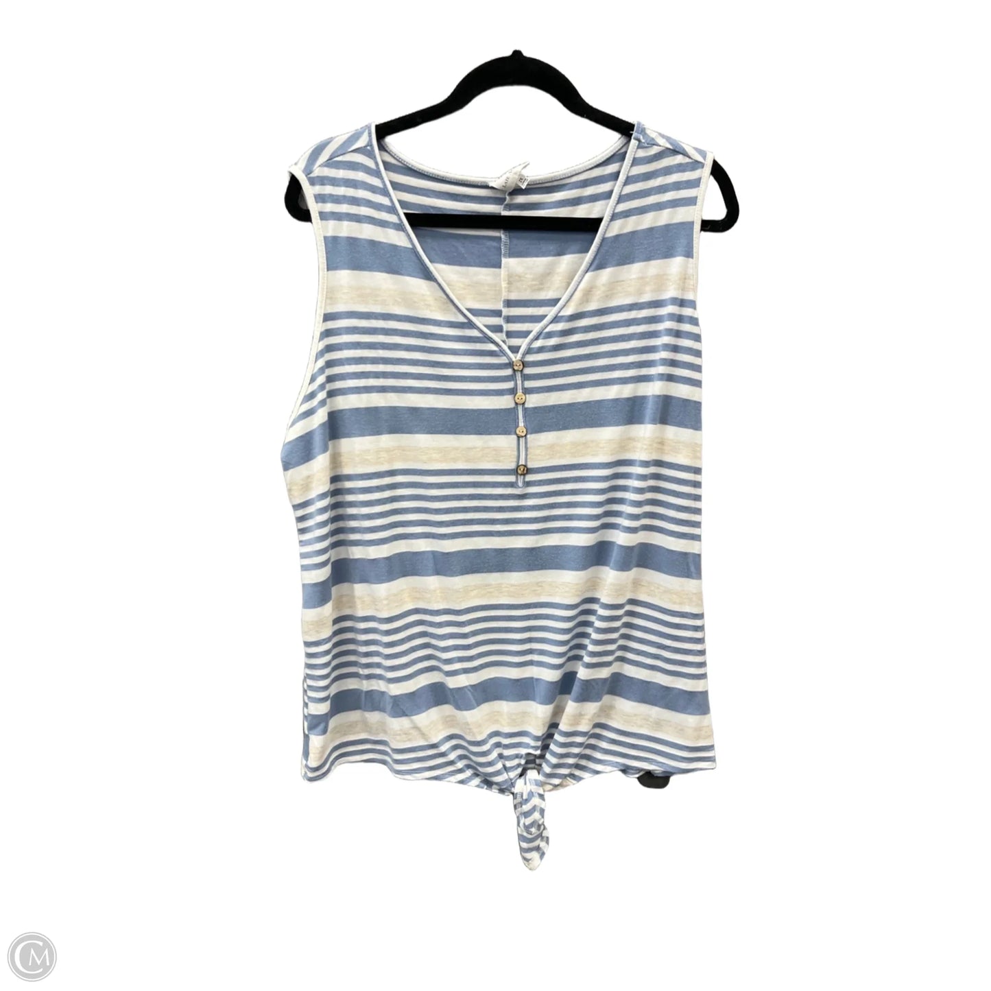 Top Sleeveless By Clothes Mentor In Striped Pattern, Size: 2x