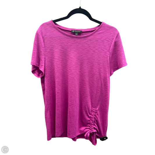 Top Short Sleeve By Inc In Pink, Size: L