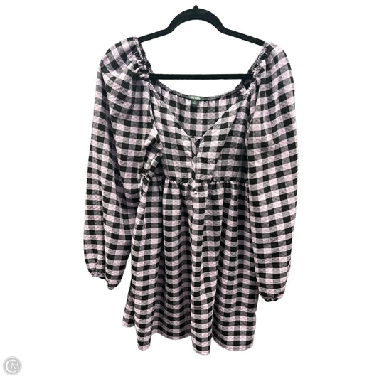 Dress Casual Short By Wild Fable In Black & Purple, Size: M