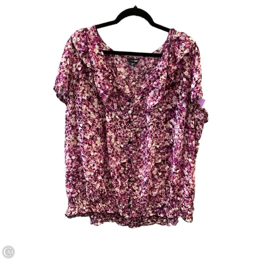 Top Short Sleeve By East 5th In Floral Print, Size: 2x