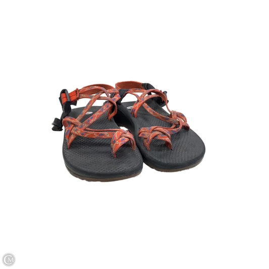 Sandals Flats By Chacos In Black & Orange, Size: 8