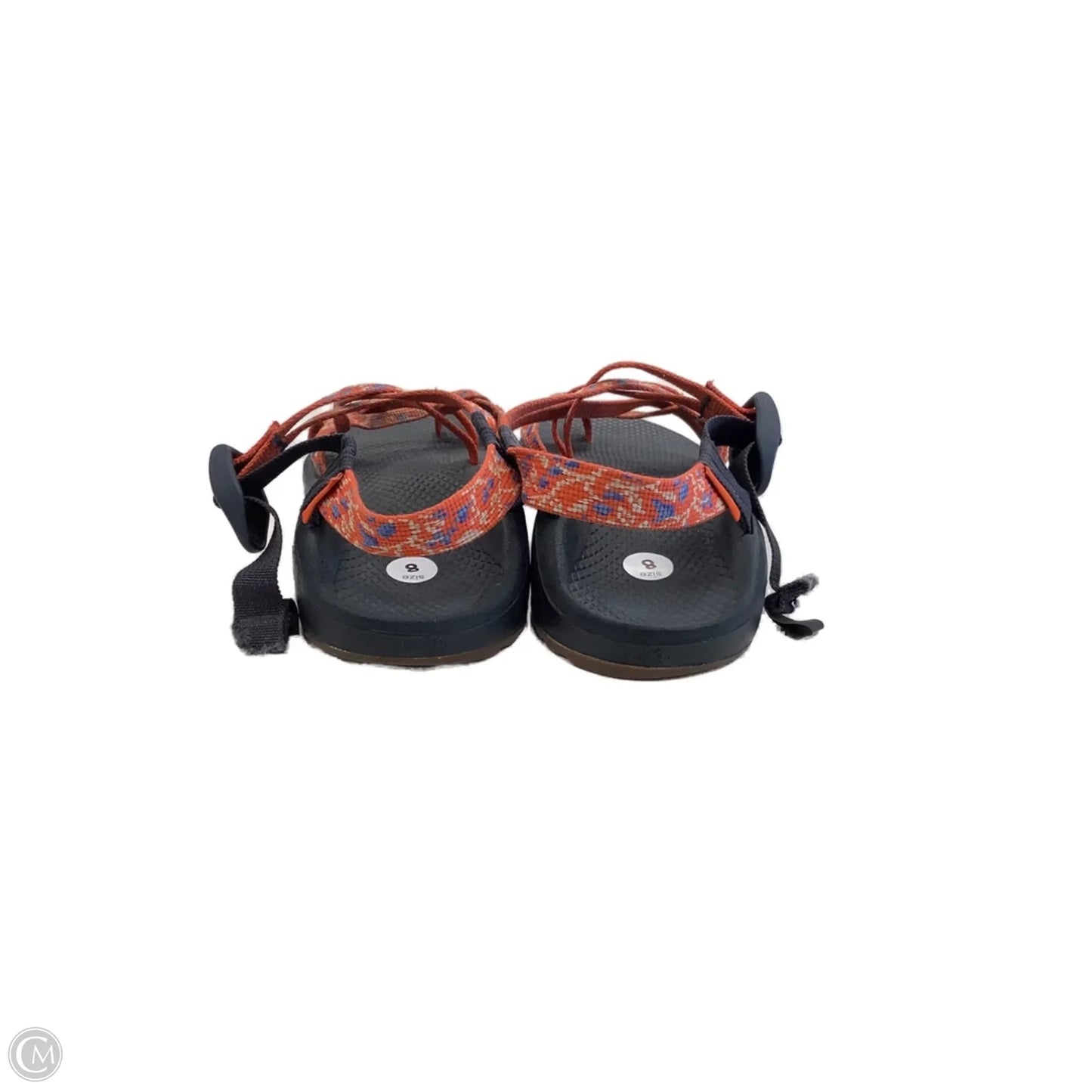 Sandals Flats By Chacos In Black & Orange, Size: 8