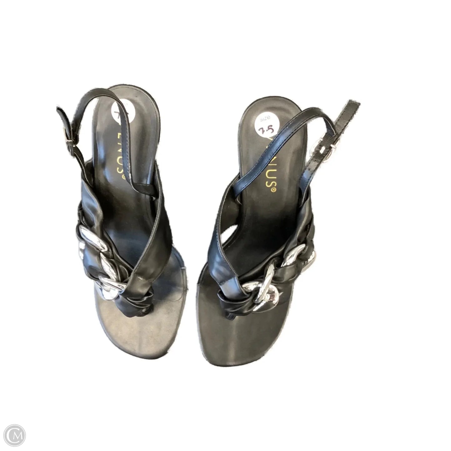 Sandals Heels Block By Venus In Black, Size: 7.5