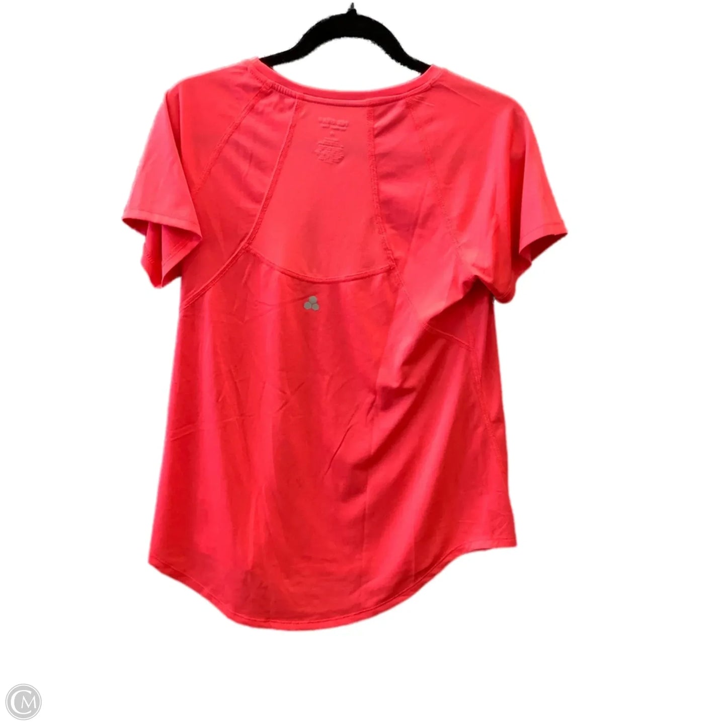 Athletic Top Short Sleeve By Tek Gear In Coral, Size: M