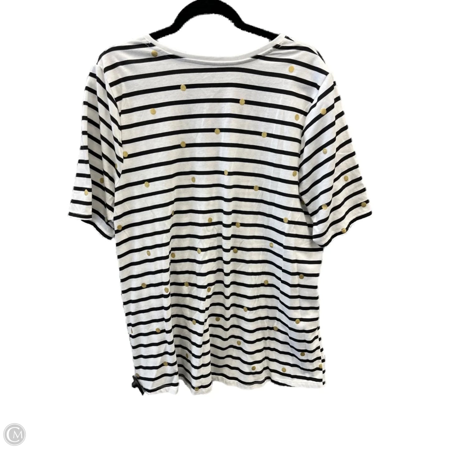 Top Short Sleeve By Lane Bryant In Striped Pattern, Size: 1x
