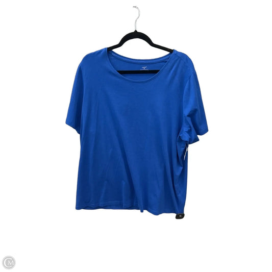 Top Short Sleeve Basic By Cj Banks In Blue, Size: 2x