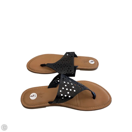 Sandals Flats By Universal Thread In Black & Brown, Size: 7