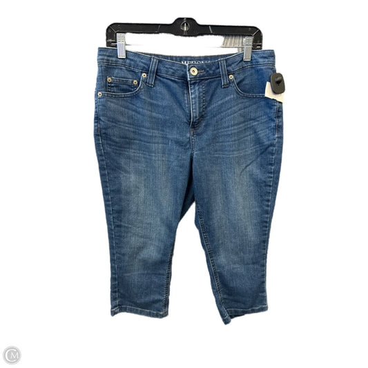 Capris By Merona In Blue Denim, Size: 10