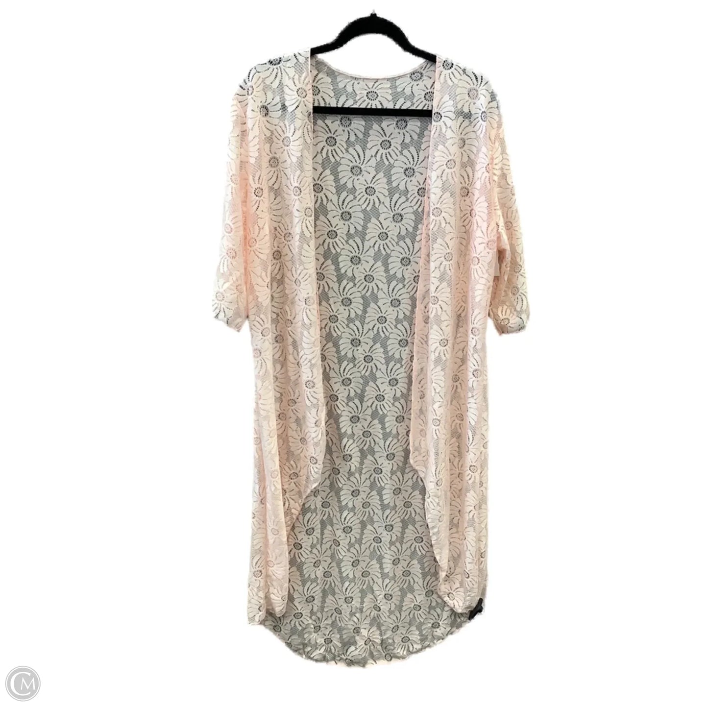 Kimono By Clothes Mentor In Pink, Size: S