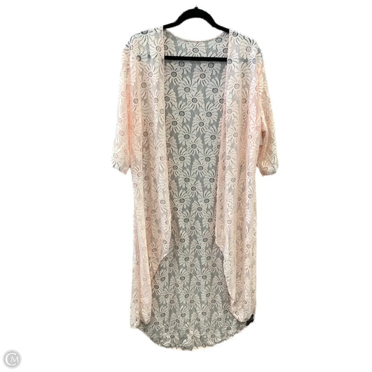 Kimono By Clothes Mentor In Pink, Size: S