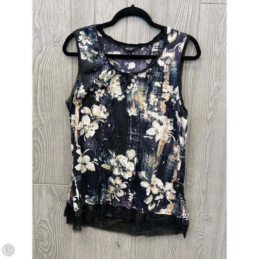 Top Sleeveless By Simply Vera In Purple, Size: L