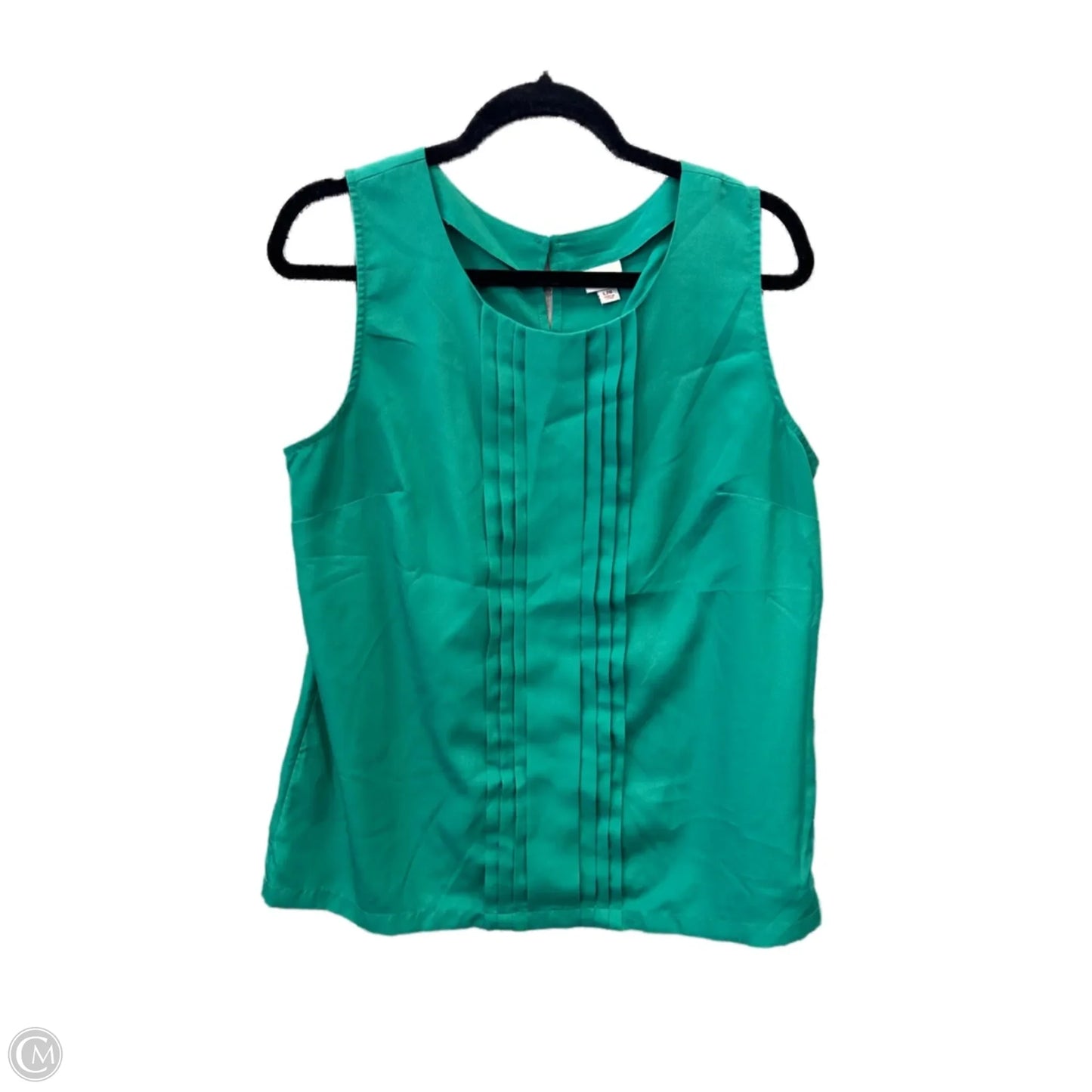 Top Sleeveless By Merona In Green, Size: L