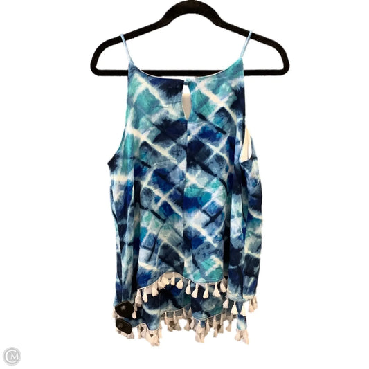 Top Sleeveless By Clothes Mentor In Blue, Size: M