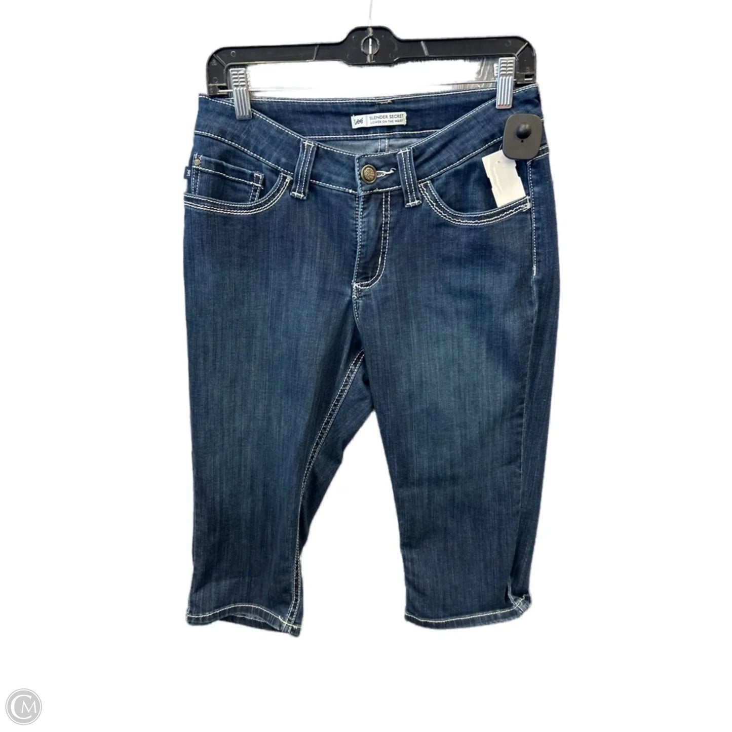 Capris By Lee In Blue Denim, Size: 6