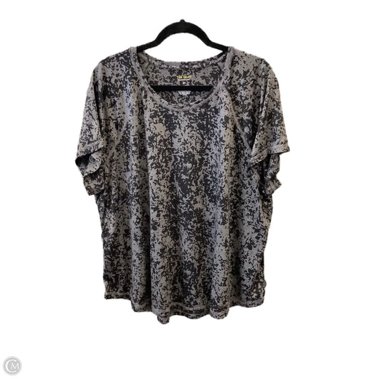 Athletic Top Short Sleeve By Tek Gear In Black, Size: 2x