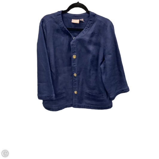 Blazer By Chicos In Blue, Size: Xl