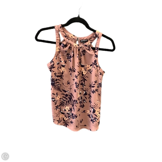 Top Sleeveless By Express In Pink, Size: Xs