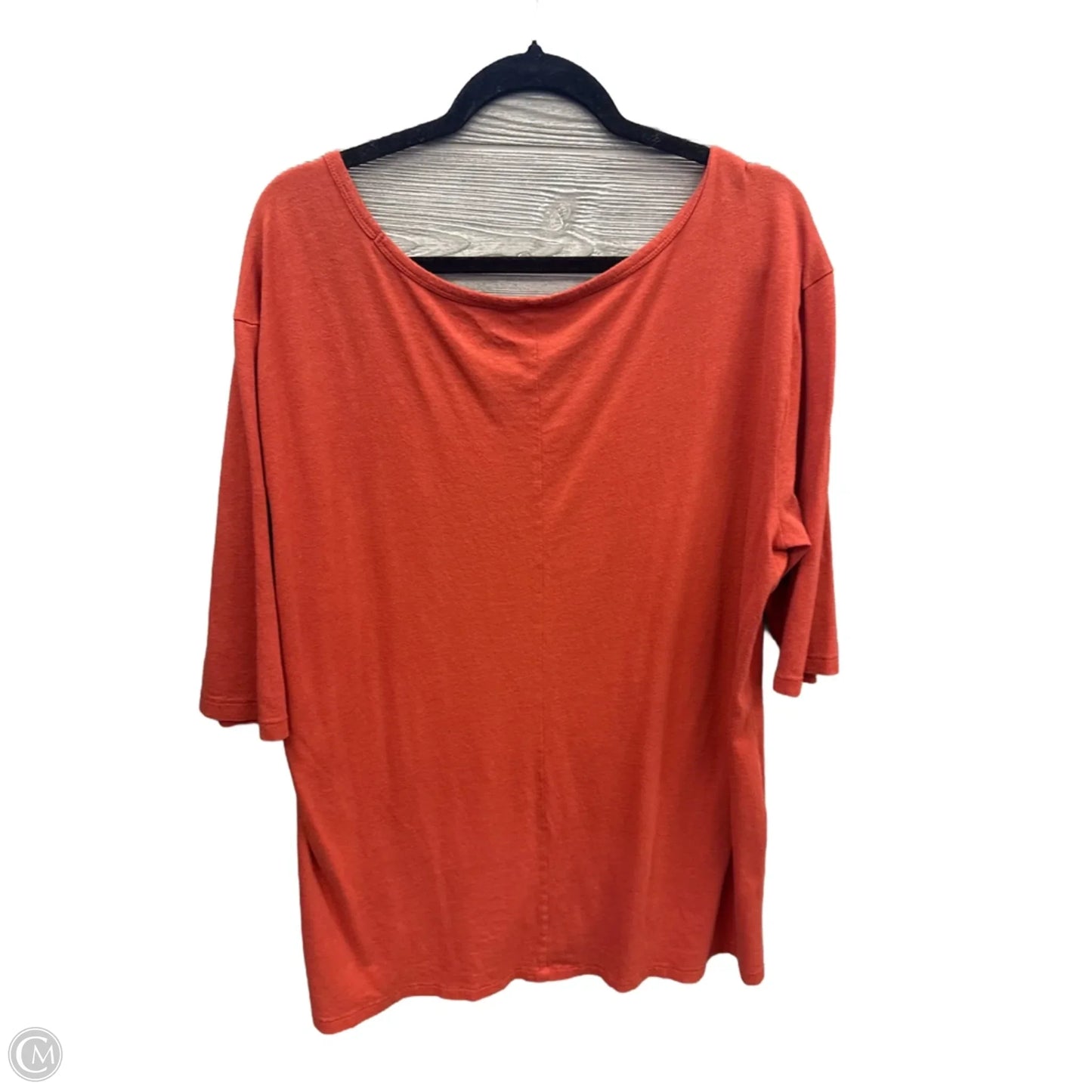 Top Long Sleeve Basic By Terra & Sky In Orange, Size: 1x