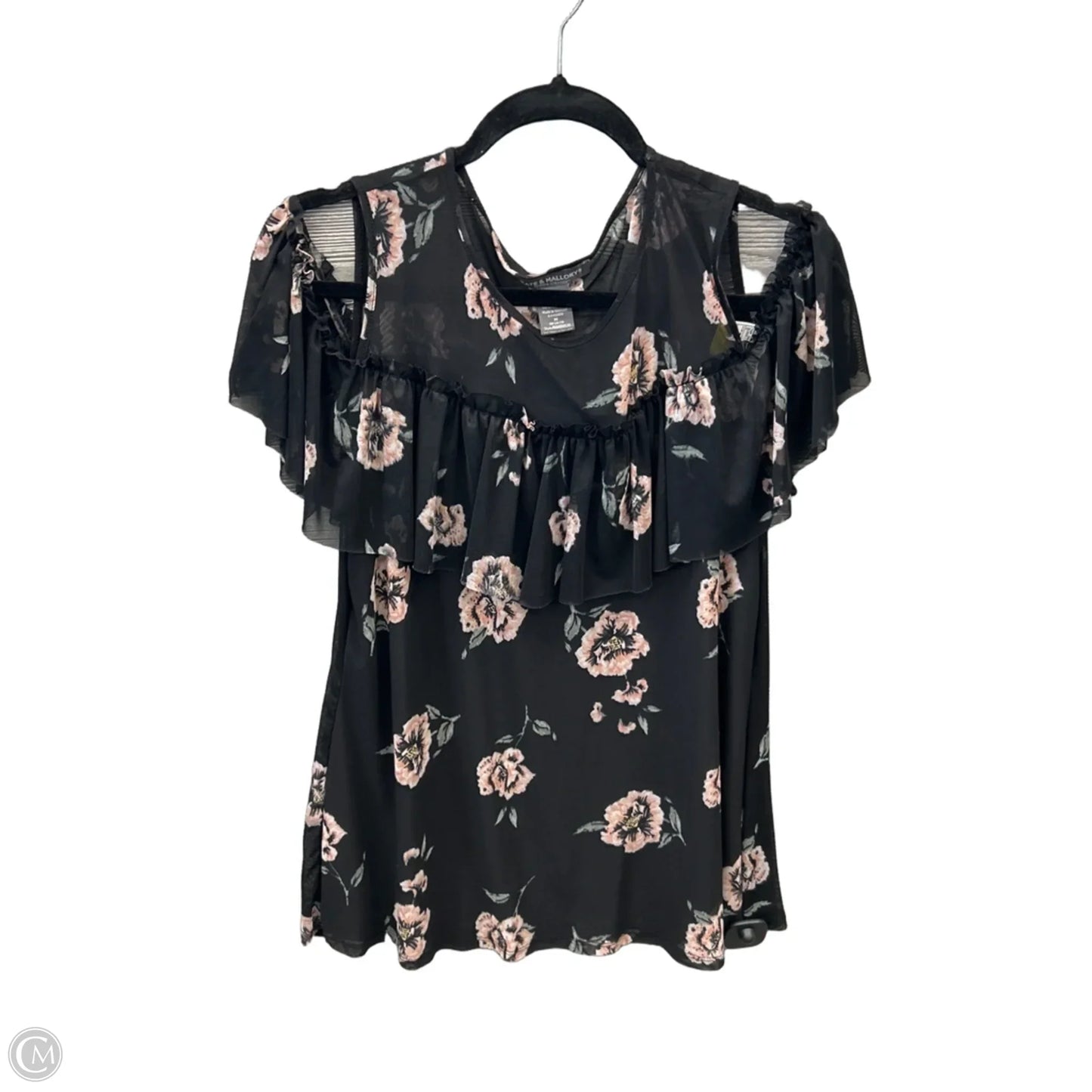 Top Short Sleeve By Kate & Mallory In Black, Size: M