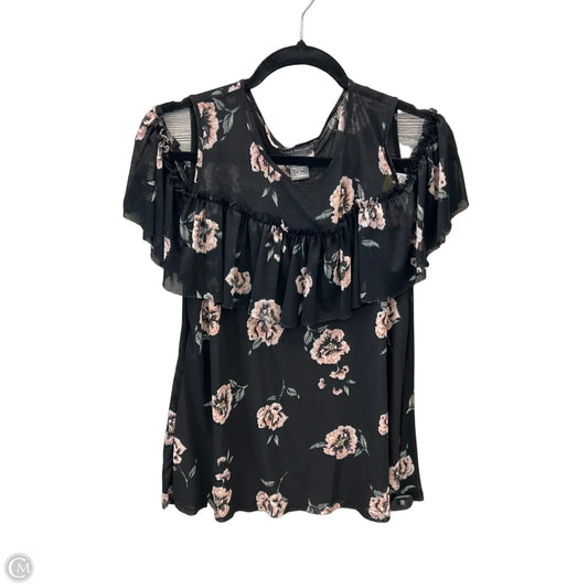 Top Short Sleeve By Kate & Mallory In Black, Size: M
