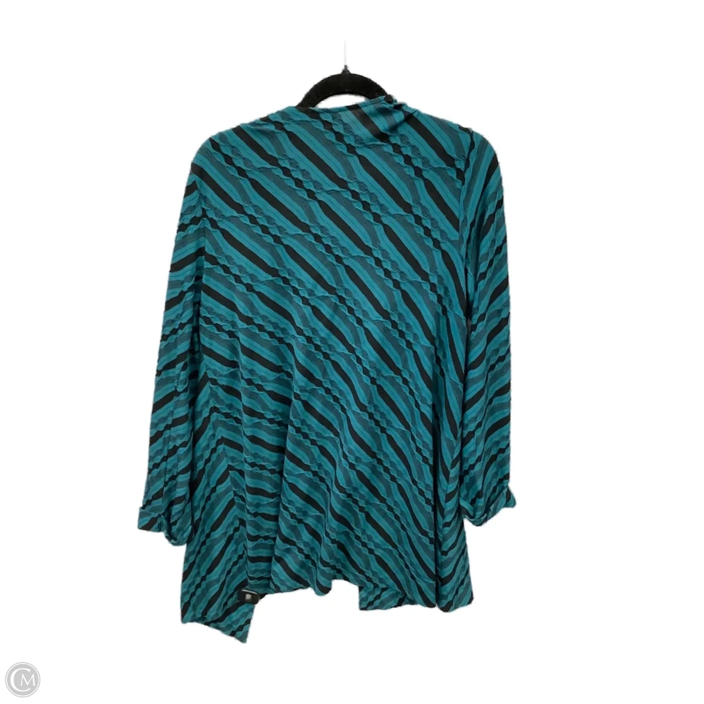 Cardigan By Dana Buchman In Blue, Size: L