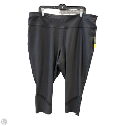 Athletic Capris By Xersion In Black, Size: 3x
