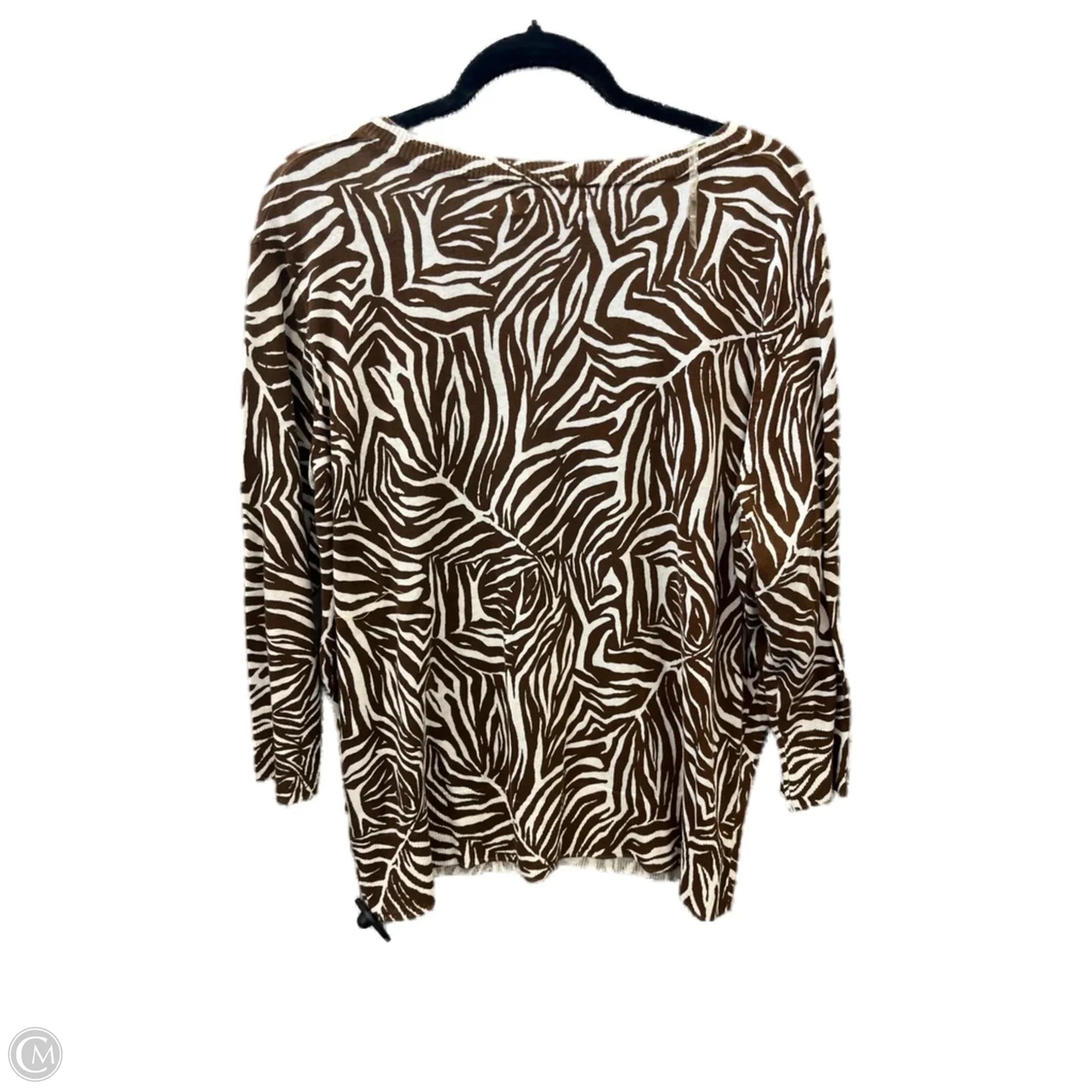 Cardigan By Jones New York In Brown, Size: 3x