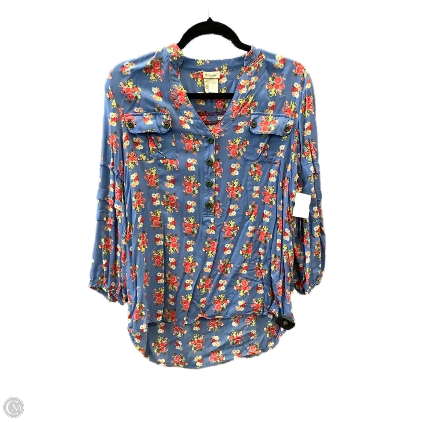 Top Long Sleeve By Matilda Jane In Blue, Size: M