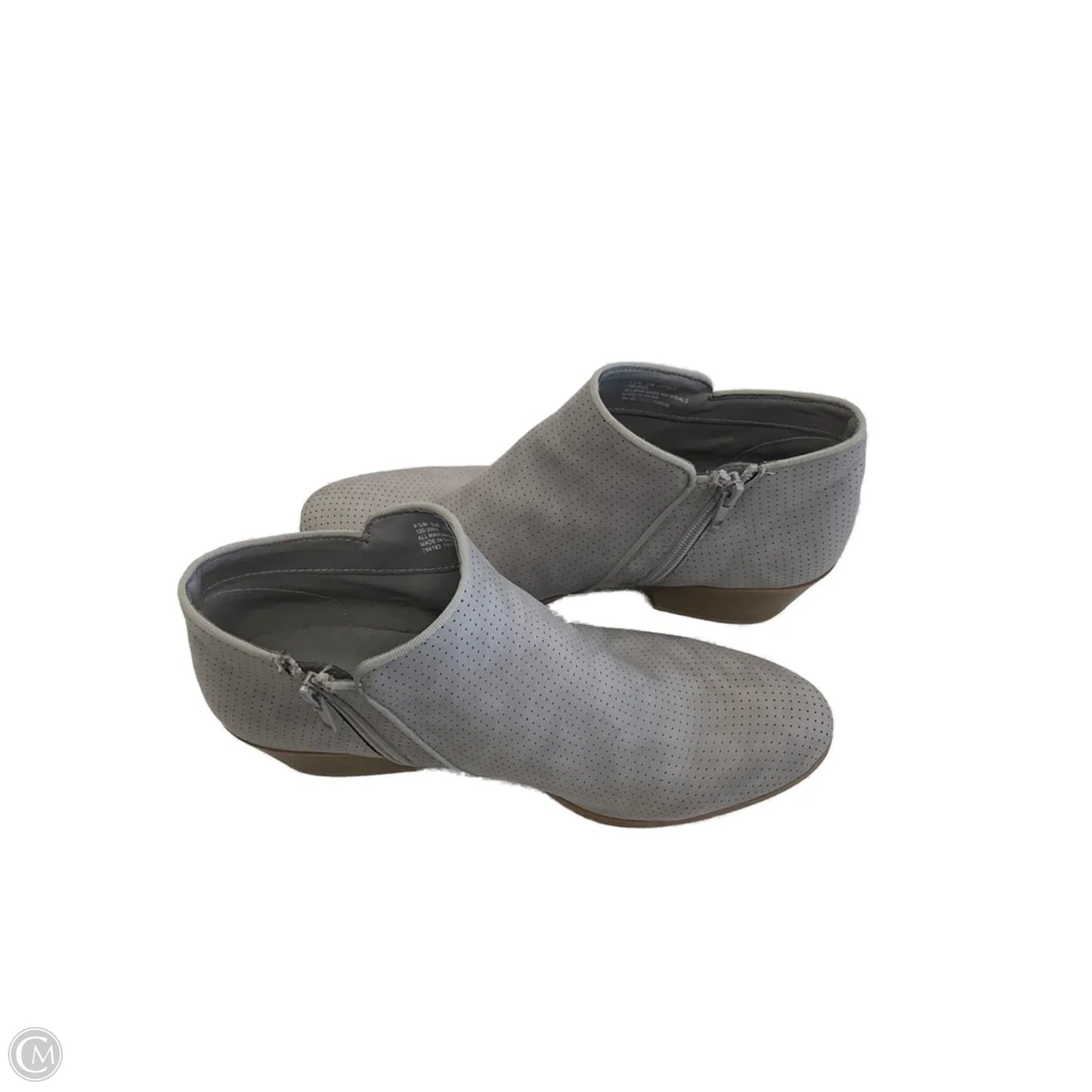 Boots Ankle Heels By St Johns Bay In Grey, Size: 9.5