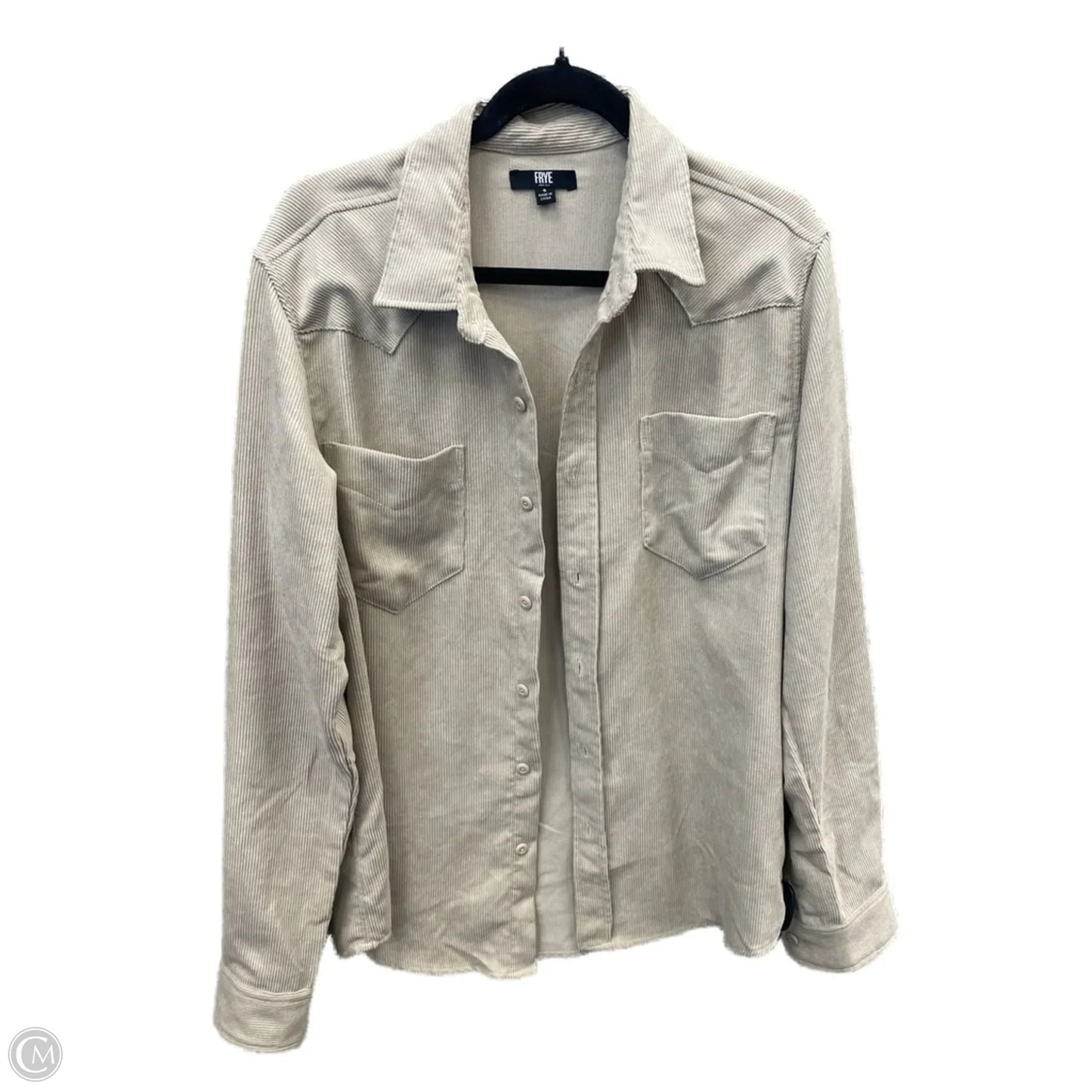 Jacket Designer By Frye In Tan, Size: S