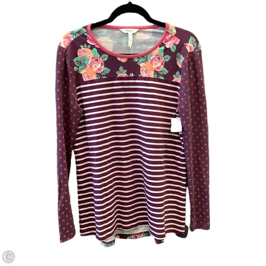 Top Long Sleeve By Matilda Jane In Purple, Size: S