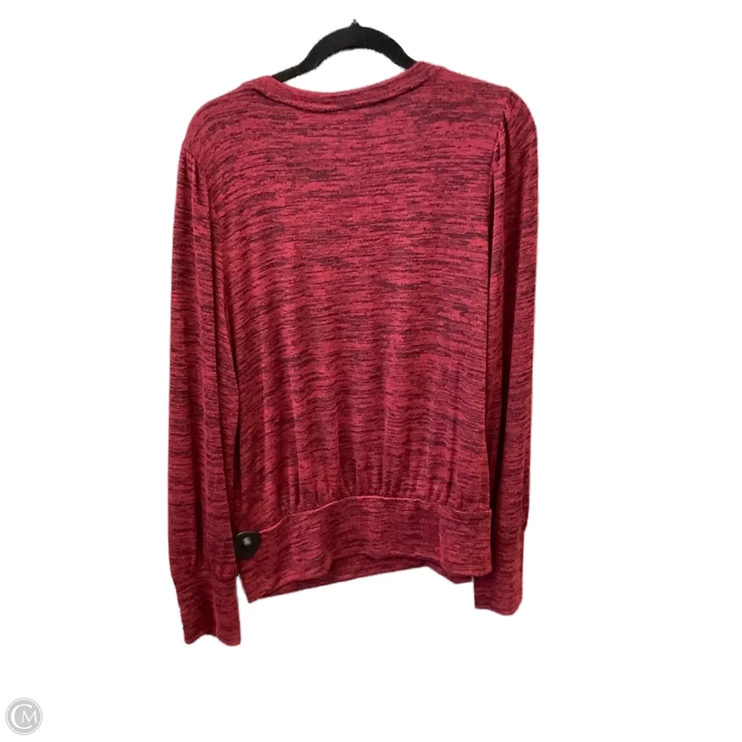 Top Long Sleeve By Apt 9 In Red, Size: Xxl