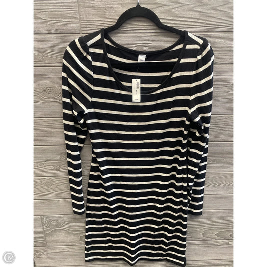 Dress Casual Midi By Old Navy In Striped Pattern, Size: M