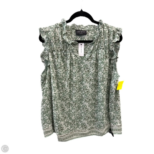 Top Sleeveless By Lane Bryant In Green, Size: Xl