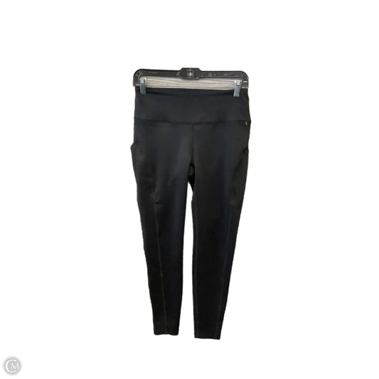 Athletic Leggings By Spyder In Black, Size: S