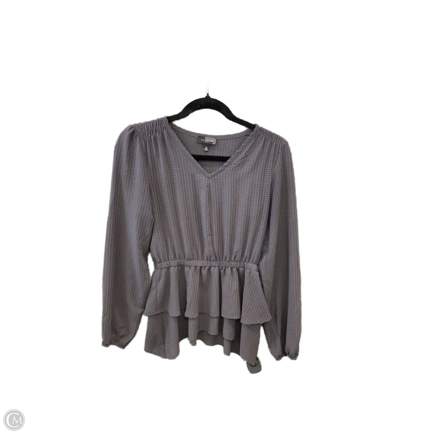 Blouse Long Sleeve By Limited In Purple, Size: Xs
