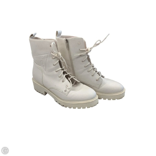 Boots Ankle Flats By Guess In Cream, Size: 10