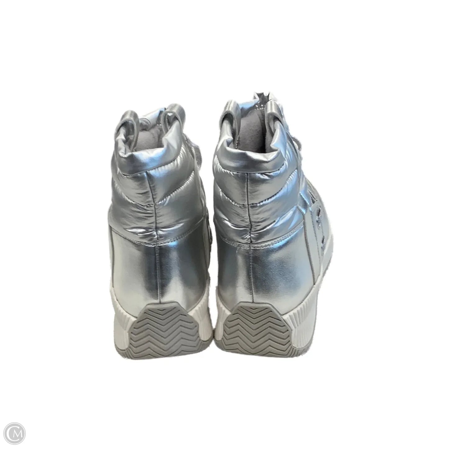 Boots Snow By Nine West In Silver, Size: 10.5