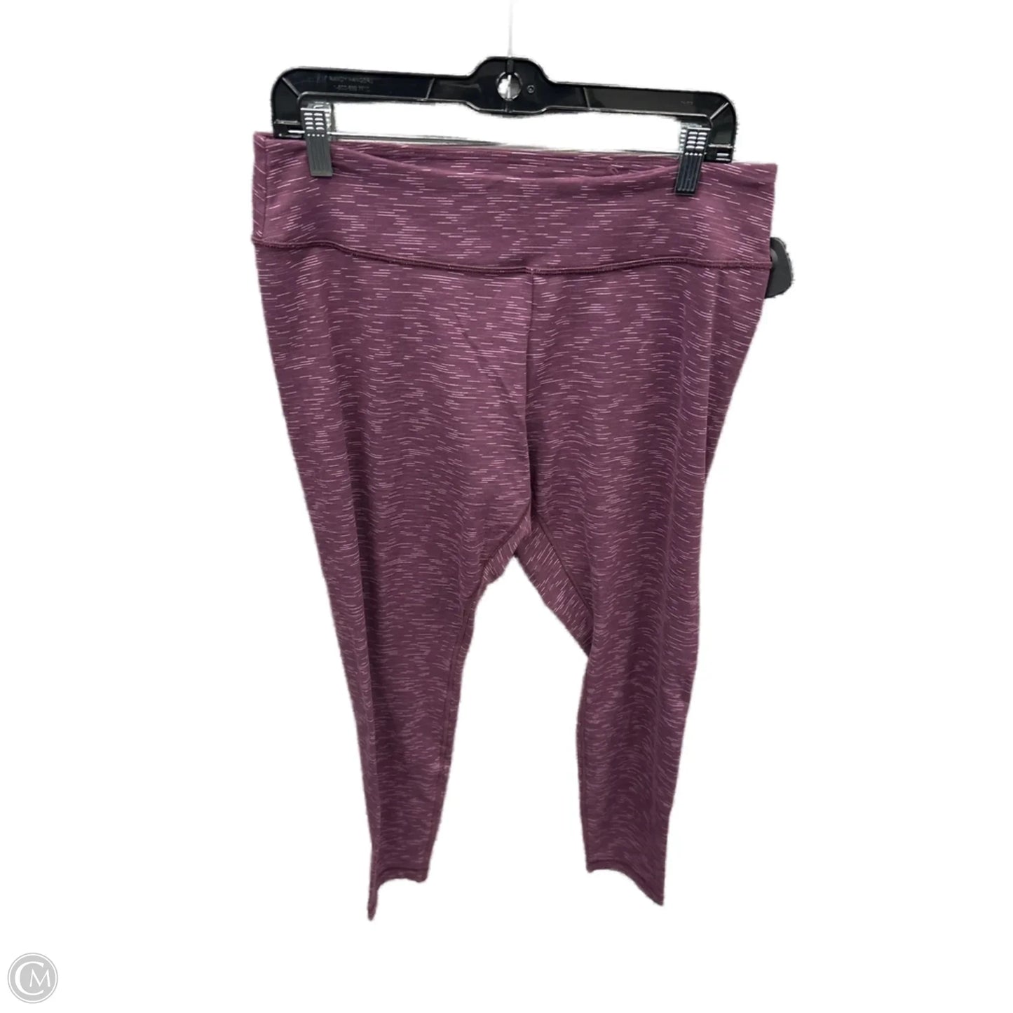 Athletic Leggings By Duluth Trading In Purple, Size: L