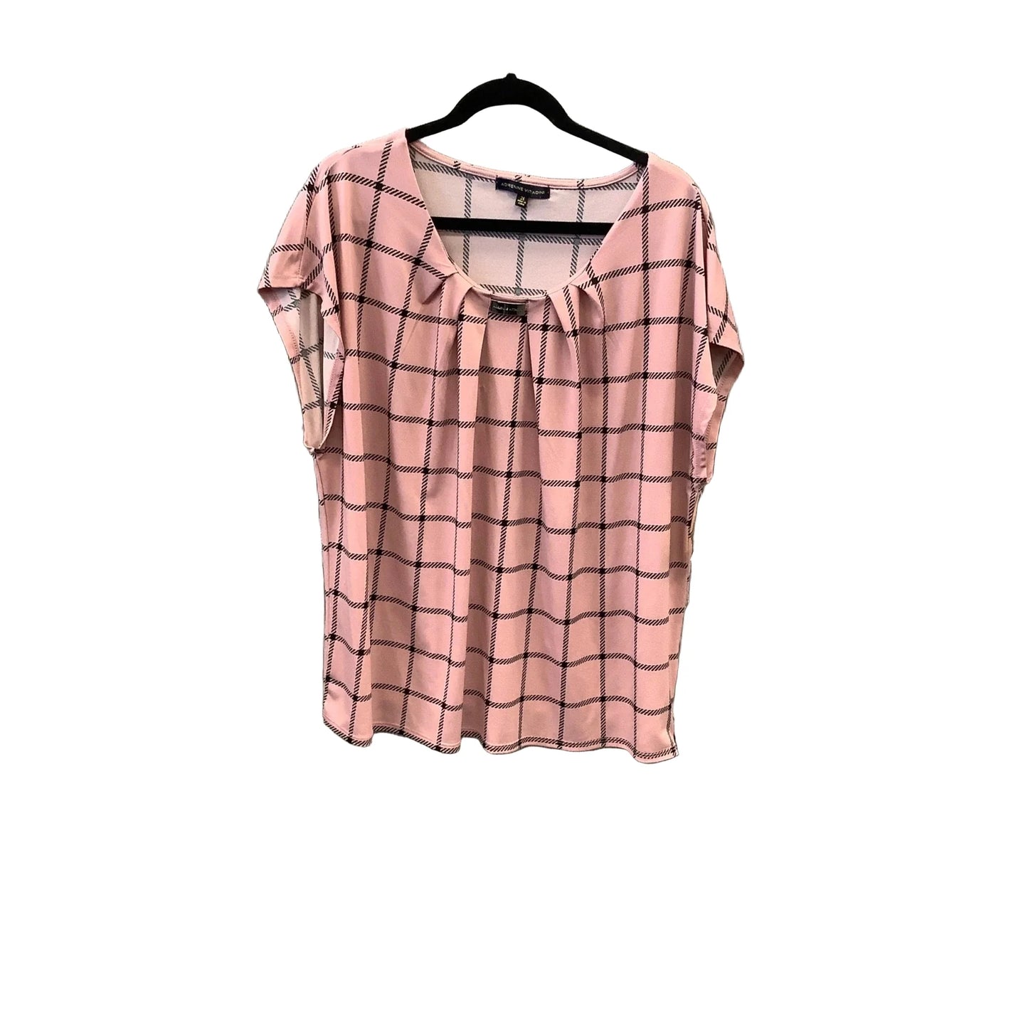 Top Short Sleeve By Adrienne Vittadini In Pink, Size: 2x
