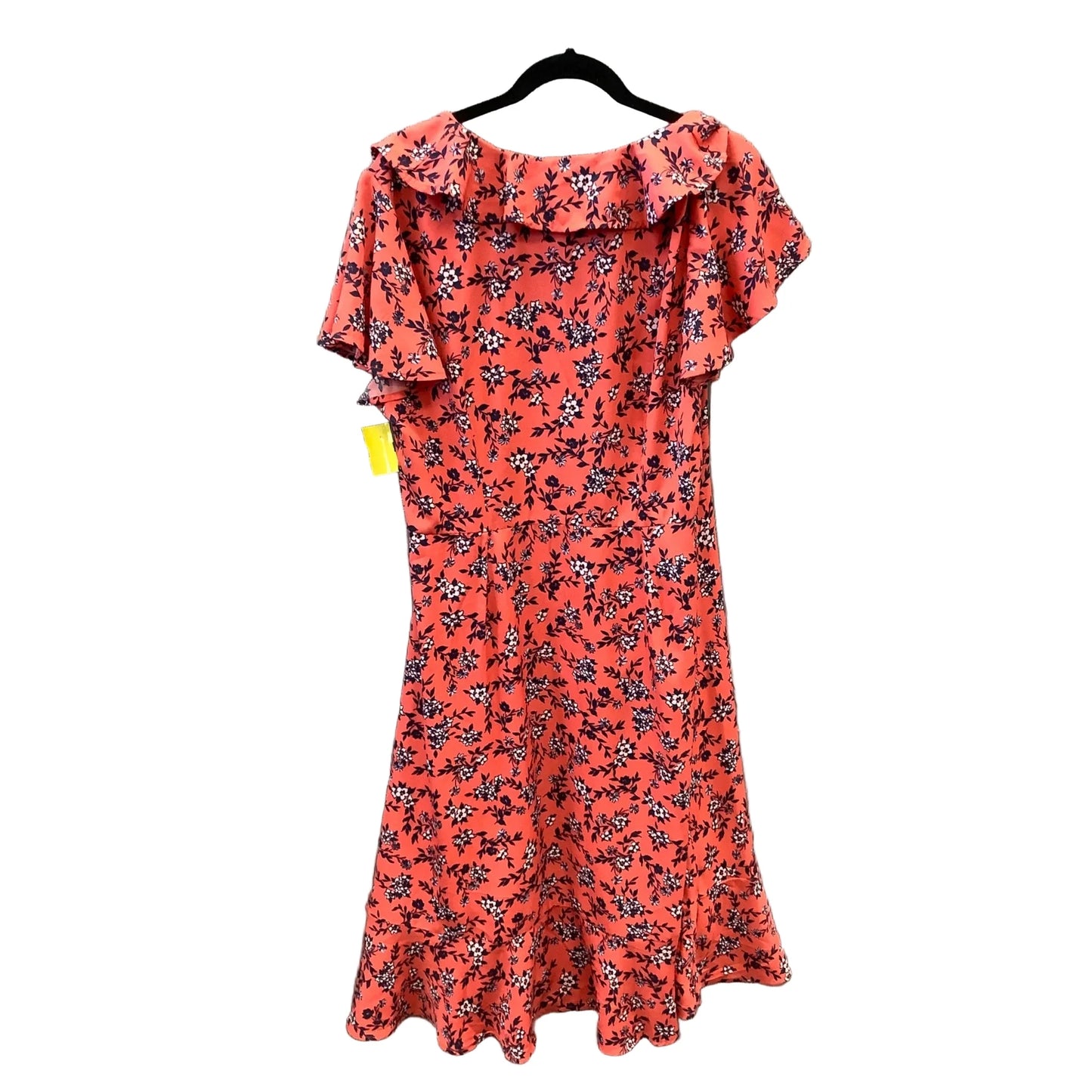 Dress Casual Midi By Time And Tru In Coral, Size: Xxl