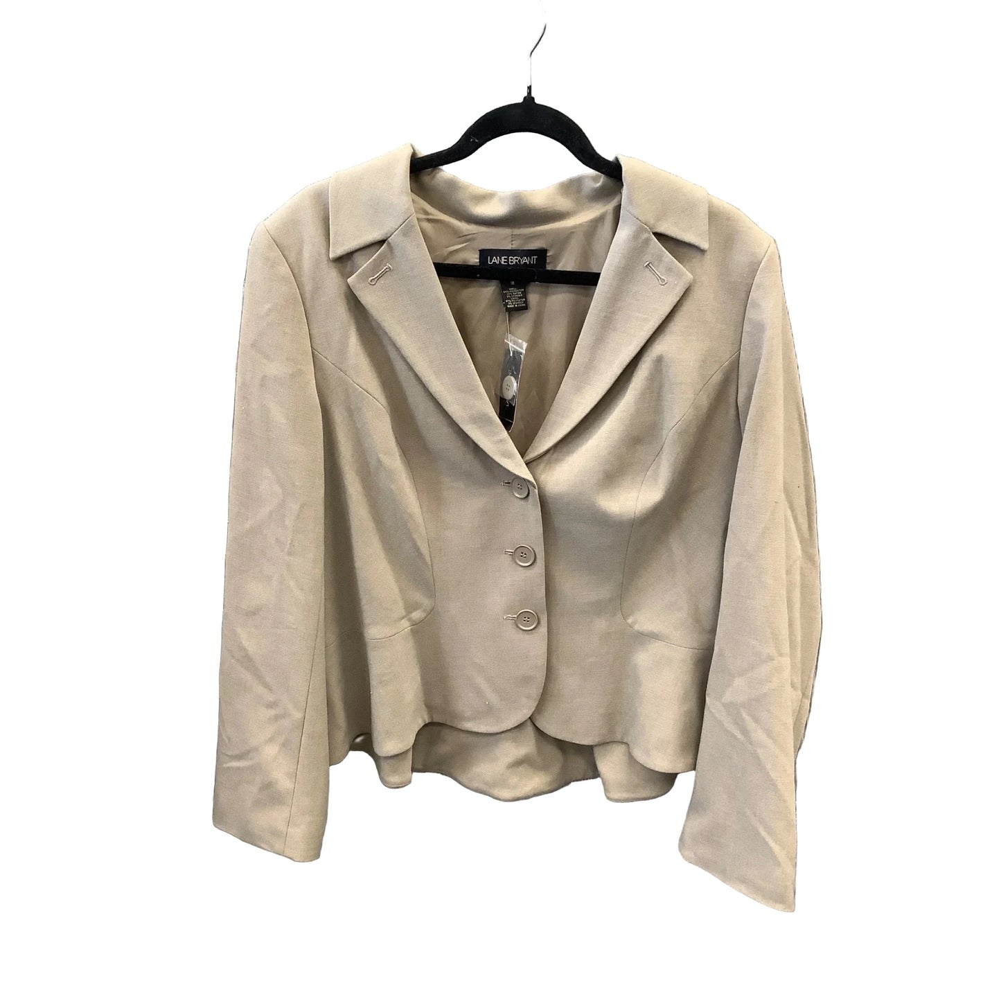 Blazer By Lane Bryant In Taupe, Size: 1x