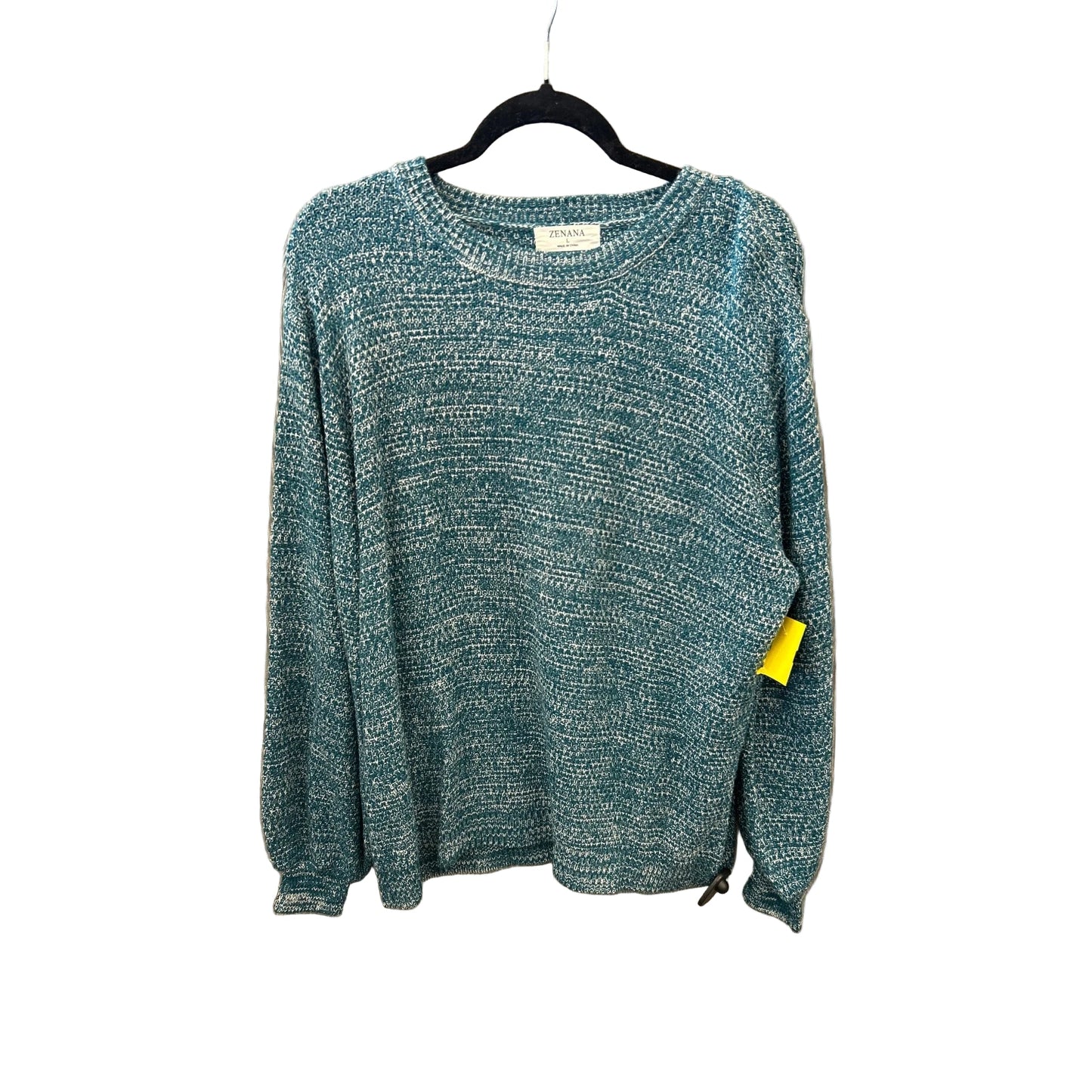 Sweater By Zenana In Blue, Size: L