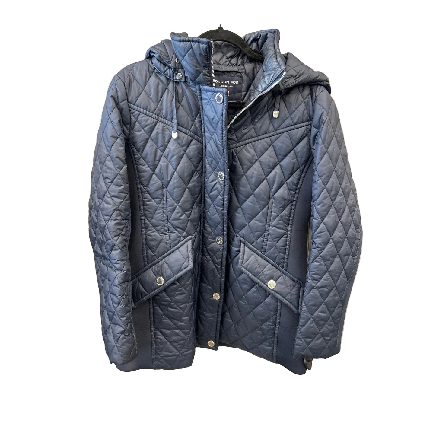 Coat Puffer & Quilted By London Fog In Blue, Size: L