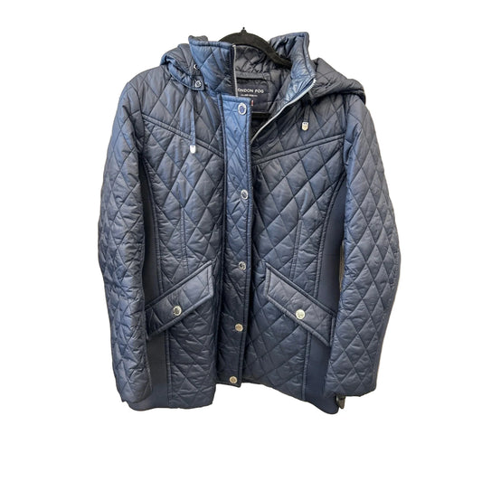 Coat Puffer & Quilted By London Fog In Blue, Size: L