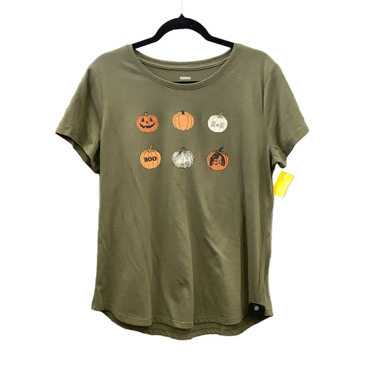 Top Short Sleeve By Sonoma In Green, Size: L