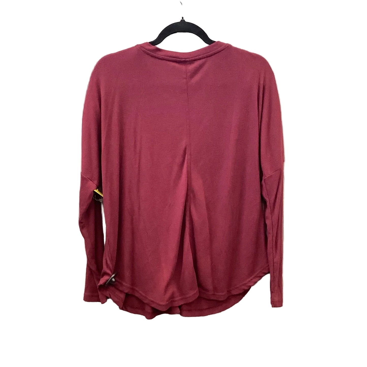 Top Long Sleeve By Ana In Red, Size: Lp